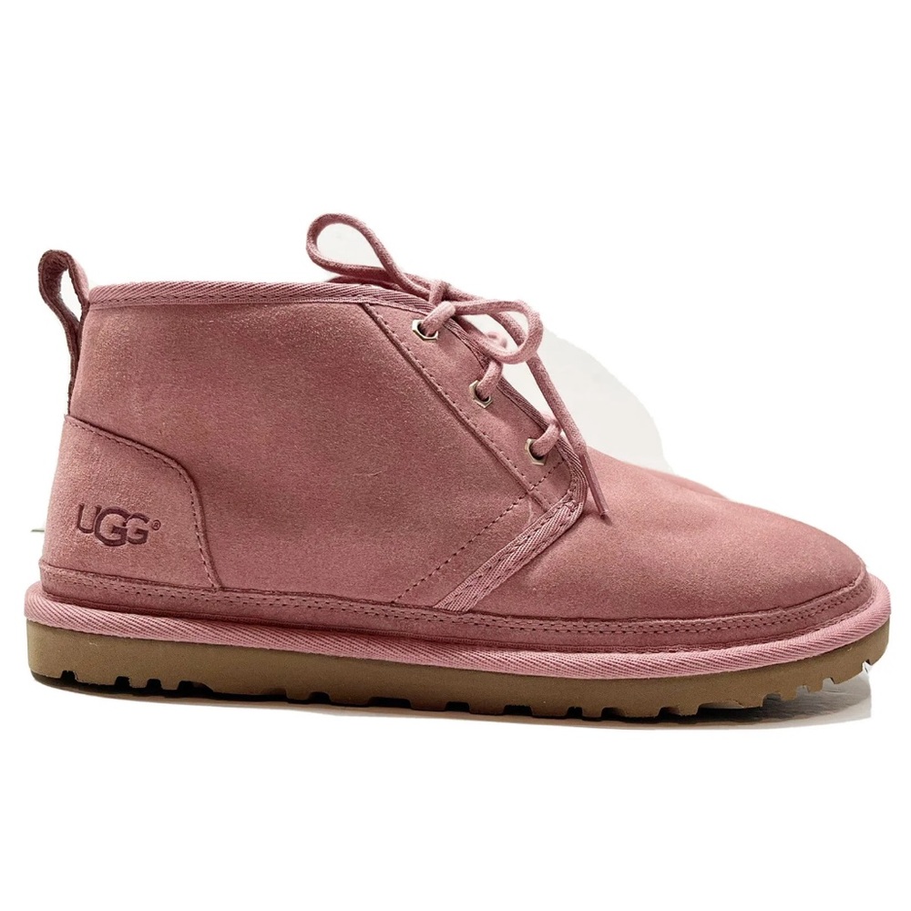 UGG Women's Neumel 1094269 Pink Suede Wool Lace Up Chukka Ankle Boots Size 10